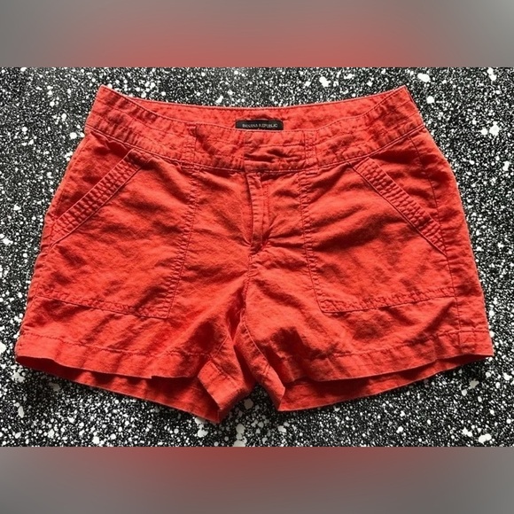 Banana Republic Orange Shorts Sz 4 - Picture 1 of 3